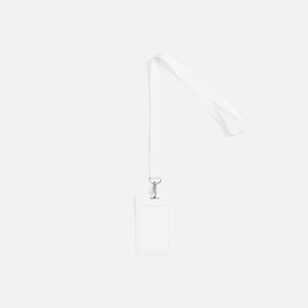 Лента для бейджа Pin, белая-1