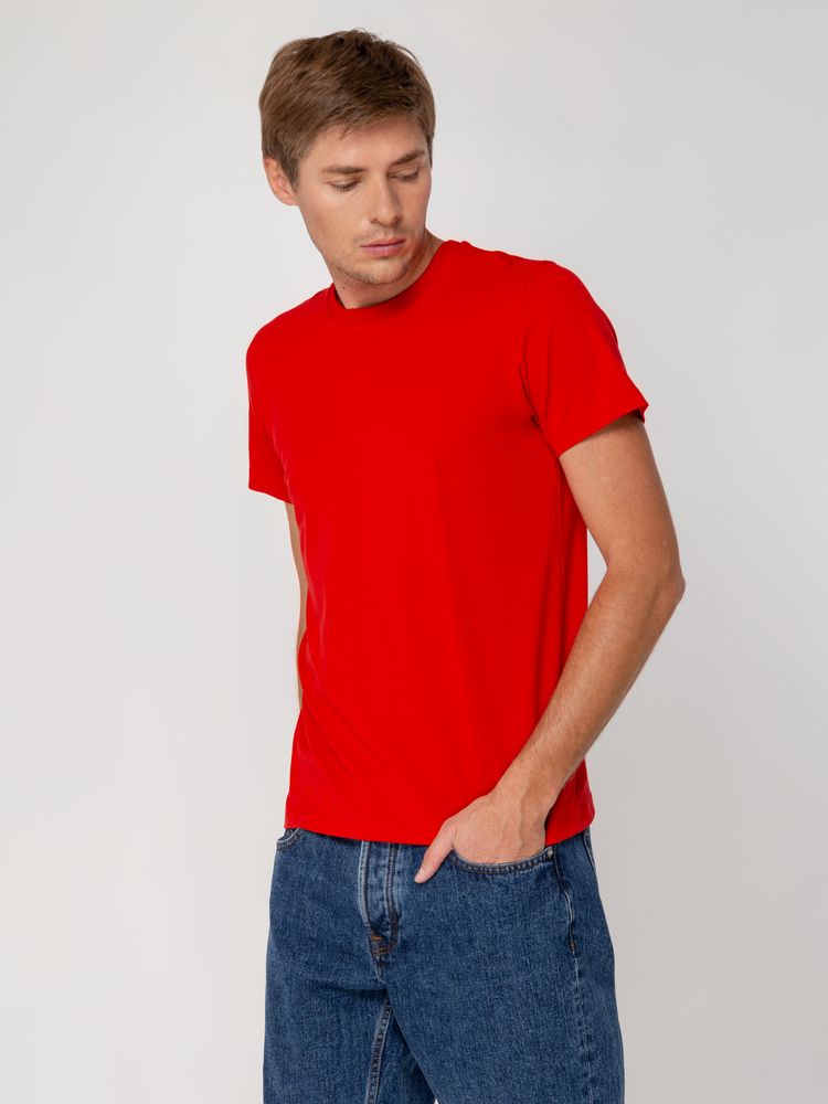 Футболка мужская T-bolka Stretch, красная-3