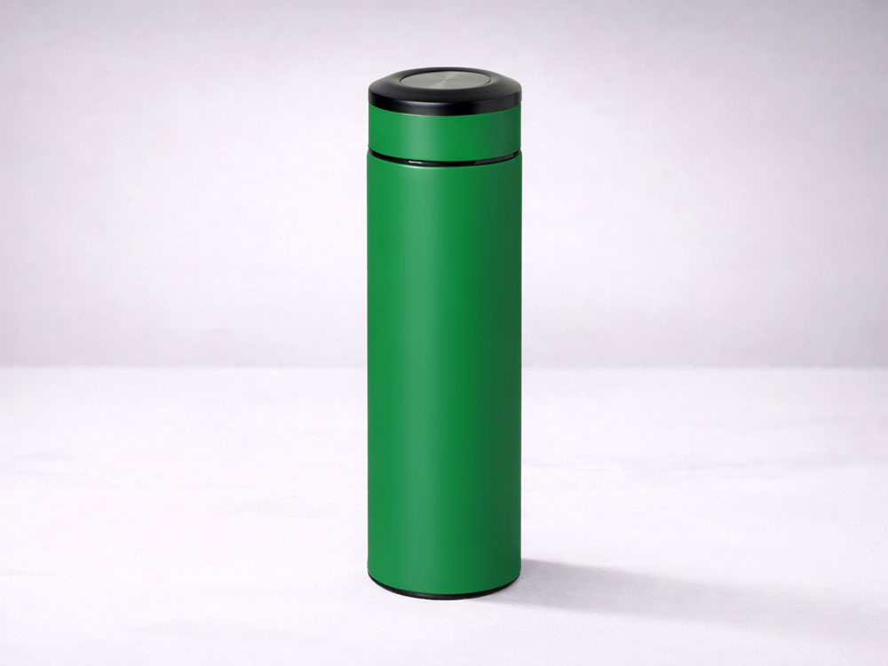 Термос Confident с покрытием soft-touch 420мл, зеленый-10