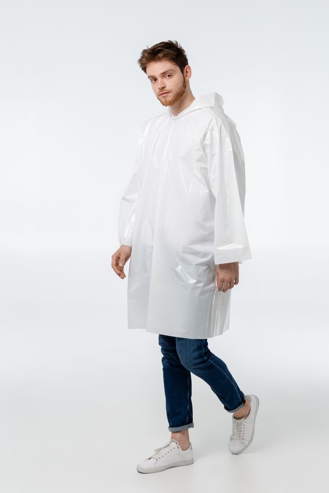 Дождевик-плащ CloudTime, белый-3