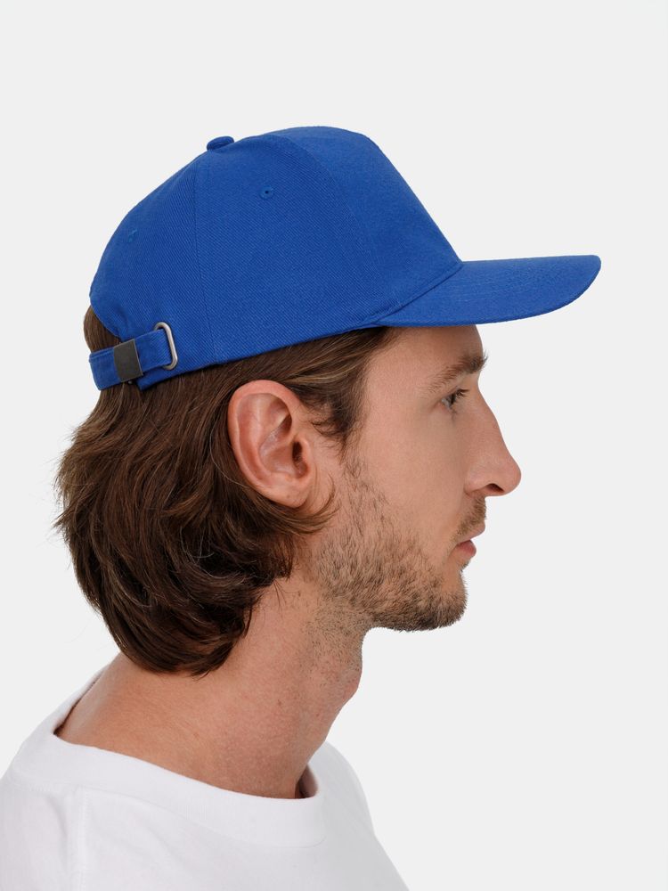 Бейсболка Long Beach, ярко-синяя-4