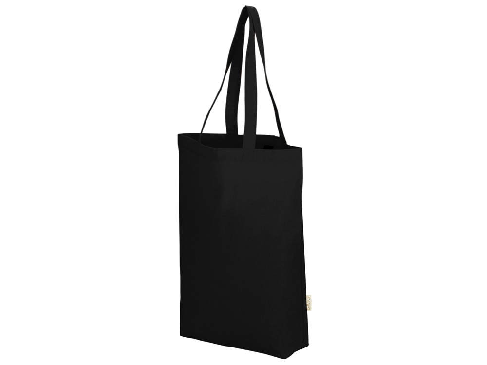 Сумка Fixy из переработанного хлопка с фиксирующей эластичной лентой, черный-2