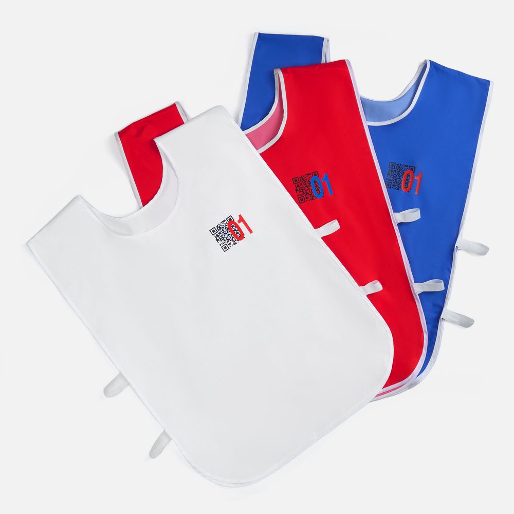 Манишка Member, синяя с белым-3