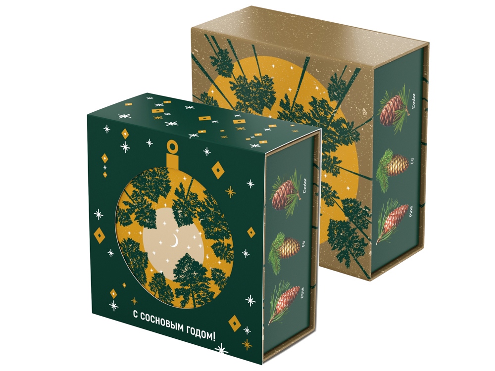 Подарочный набор c чаем С сосновым годом!-4