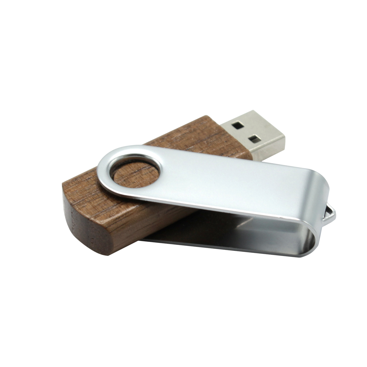 Флешка Twist wood 16 Гб wooden color, Коричневый-1