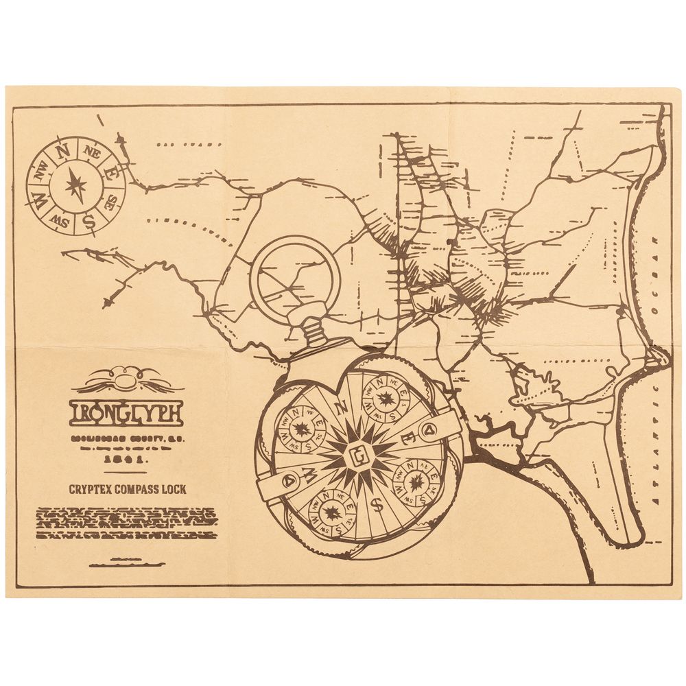 Флешка «Криптекс»® Compass Lock, 64 Гб-8