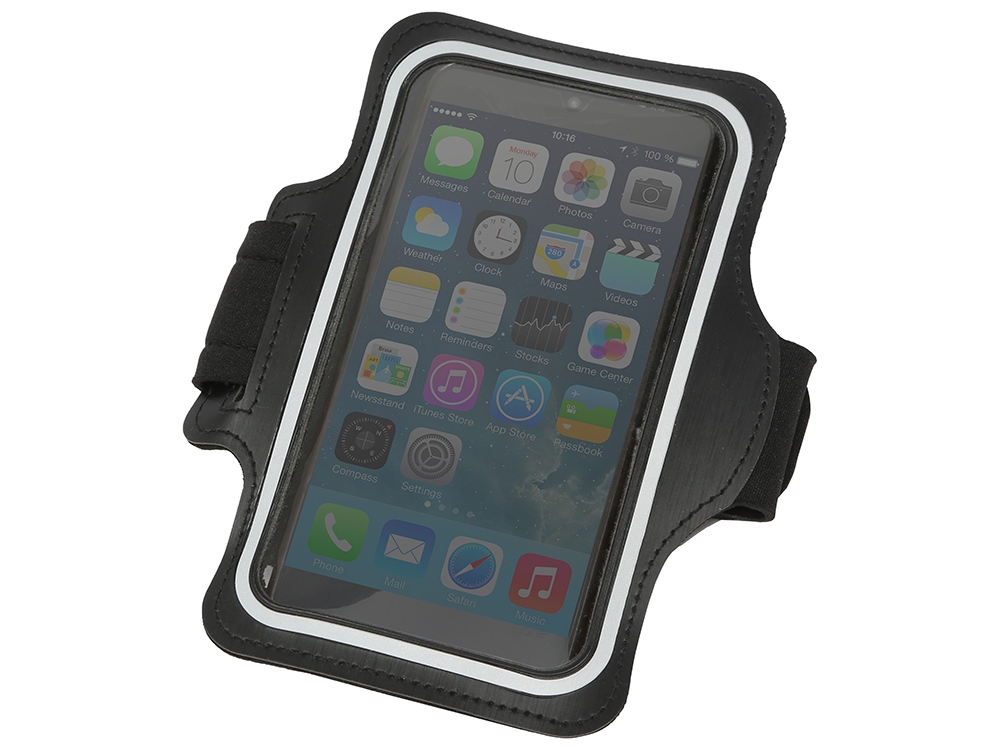 Спортивный чехол на руку для телефона Athlete, черный-0