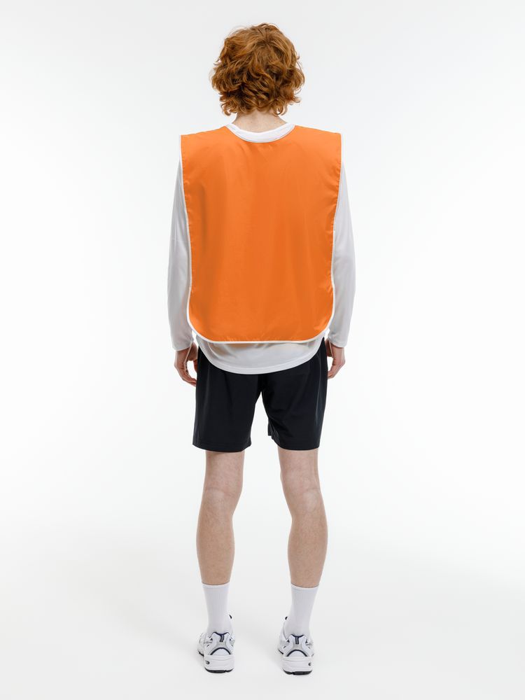 Манишка Member, оранжевая с белым-3