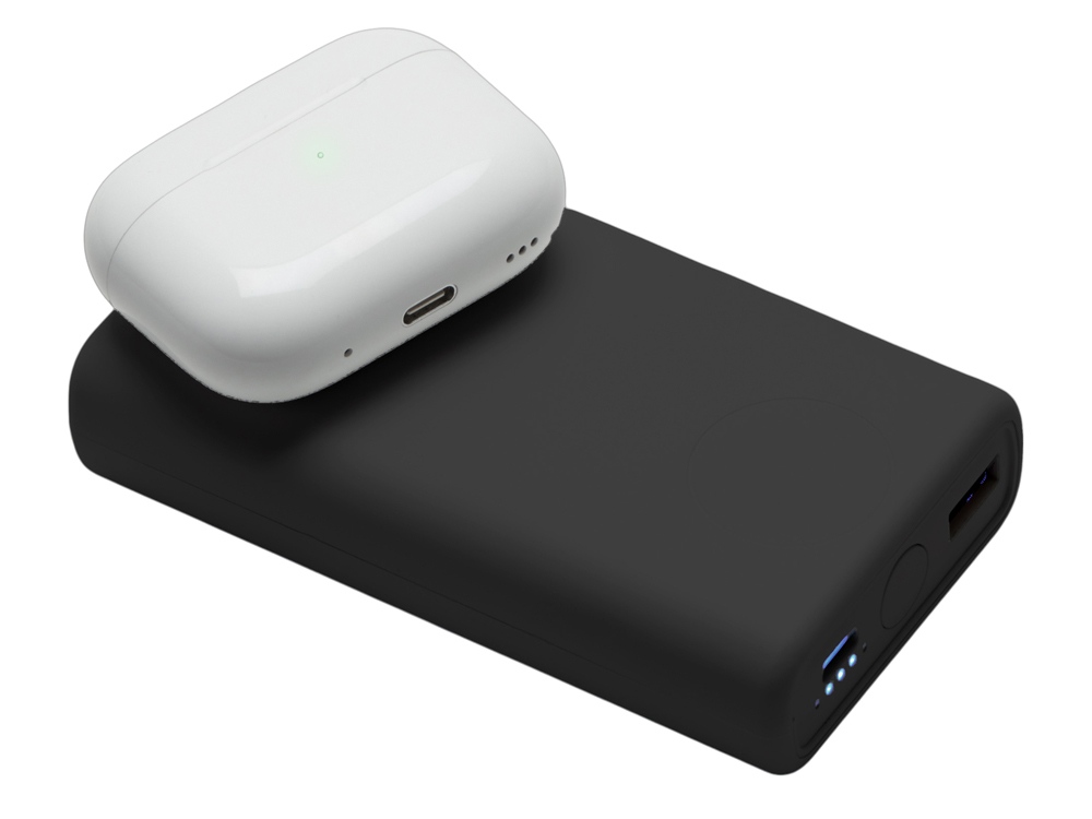 Внешний беспроводной аккумулятор 2-в-1 с функцией зарядки Apple Watch, QC/PD AtomIQ, 10000 мАч, черный-8