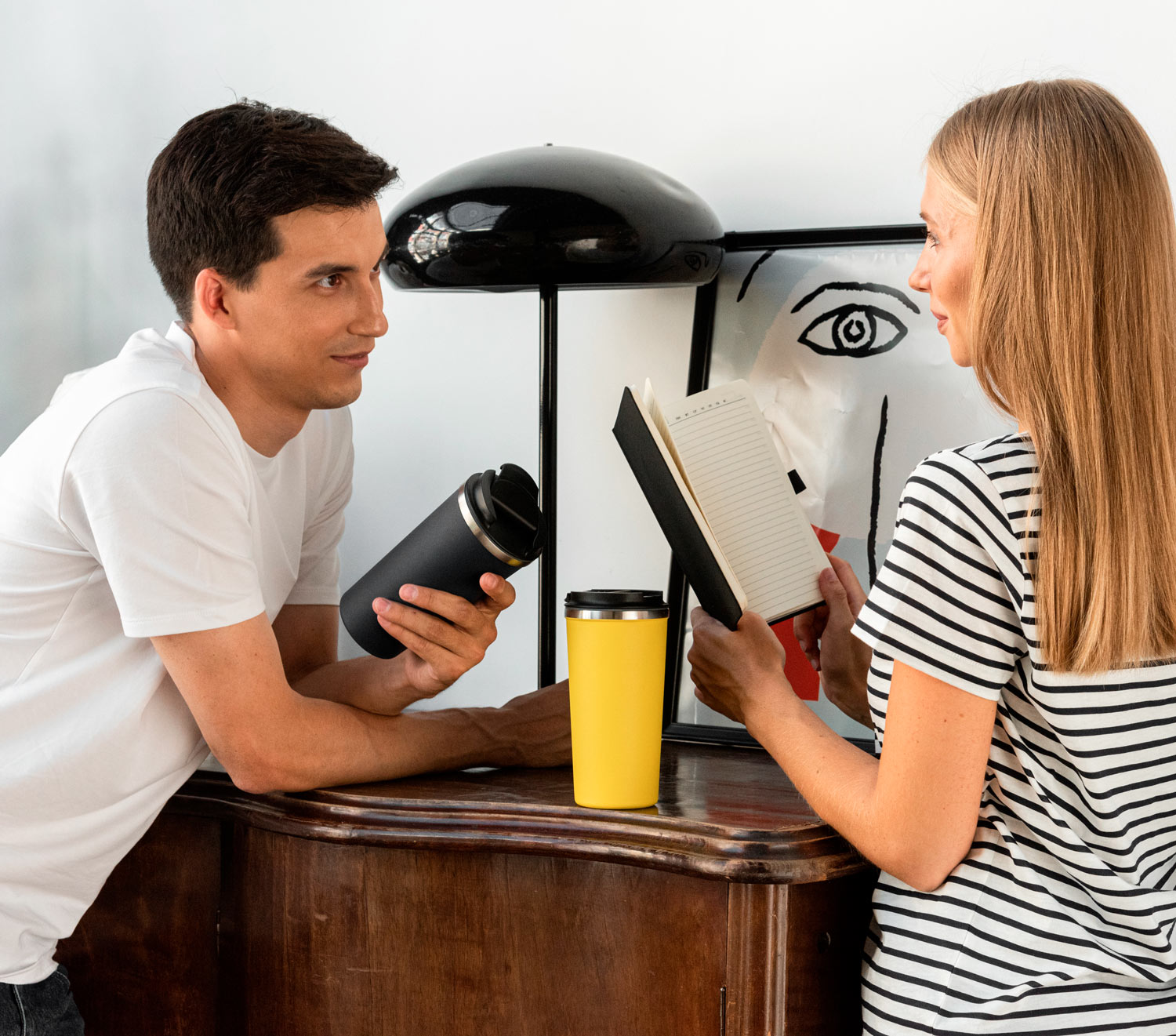 Термокружка вакуумная Палермо (Palermo), черная-7