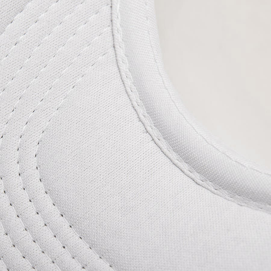 Бейсболка FLICK, 5 клиньев, пластиковая застежка, белый-3