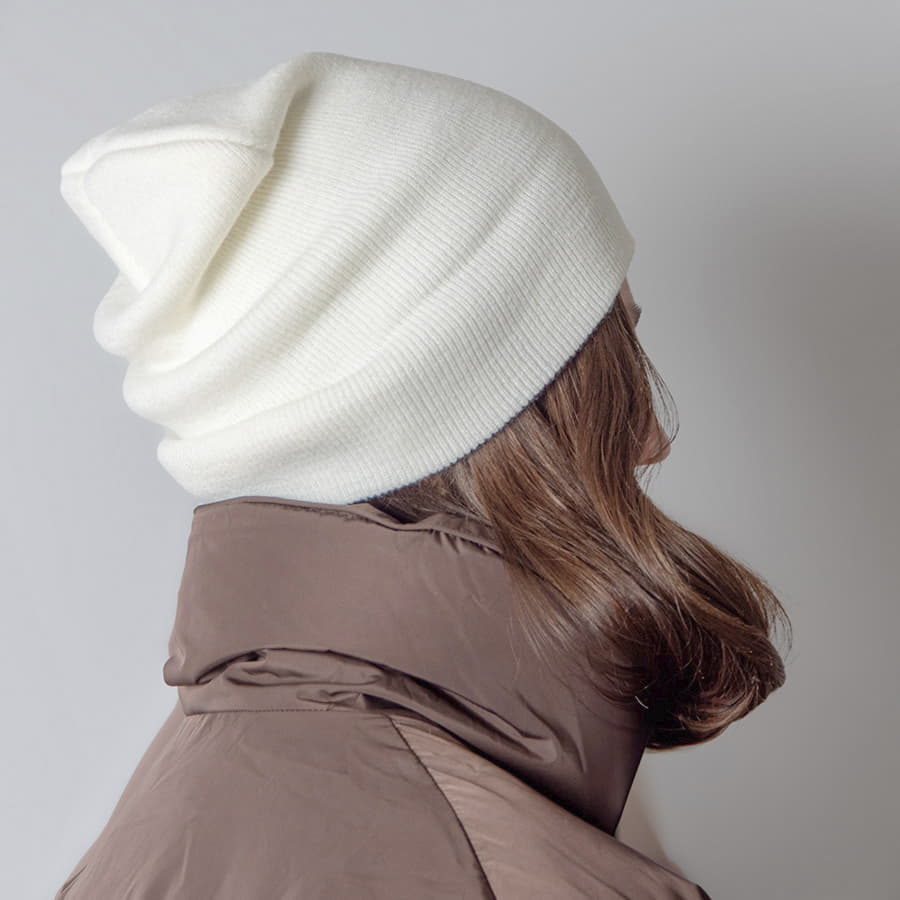 Шапка вязаная двойная ESSENTIAL, белый-4