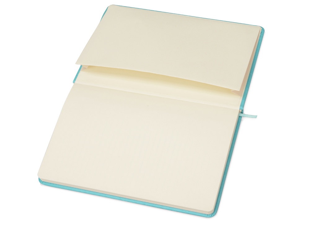 Блокнот А5 Vision 2.0 ламинированной твердой обложке, голубой-5