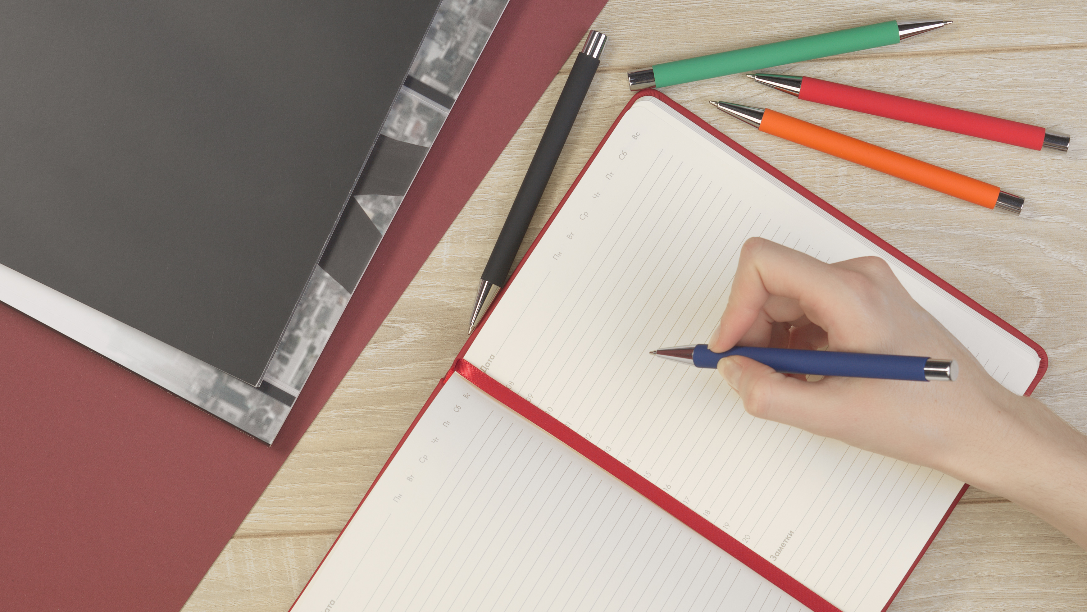 Ежедневник недатированный "Милан", А5, покрытие soft touch-1