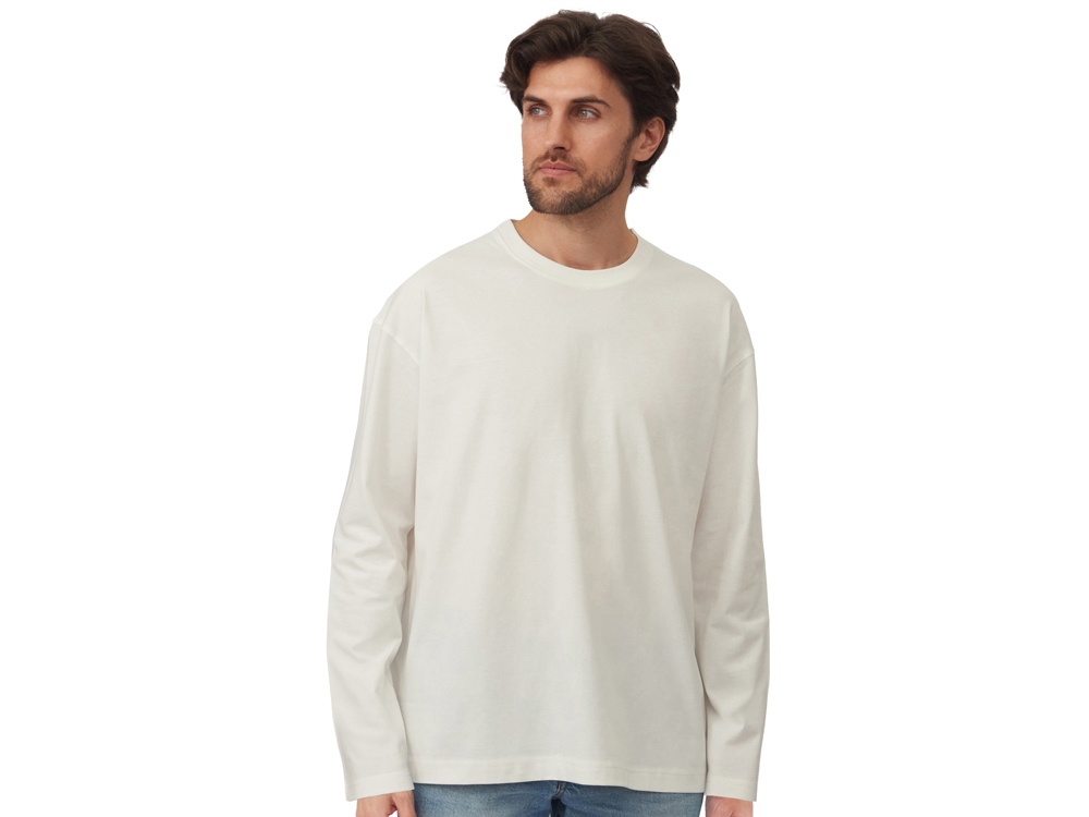 Лонгслив оверсайз Berlin унисекс, молочный-1