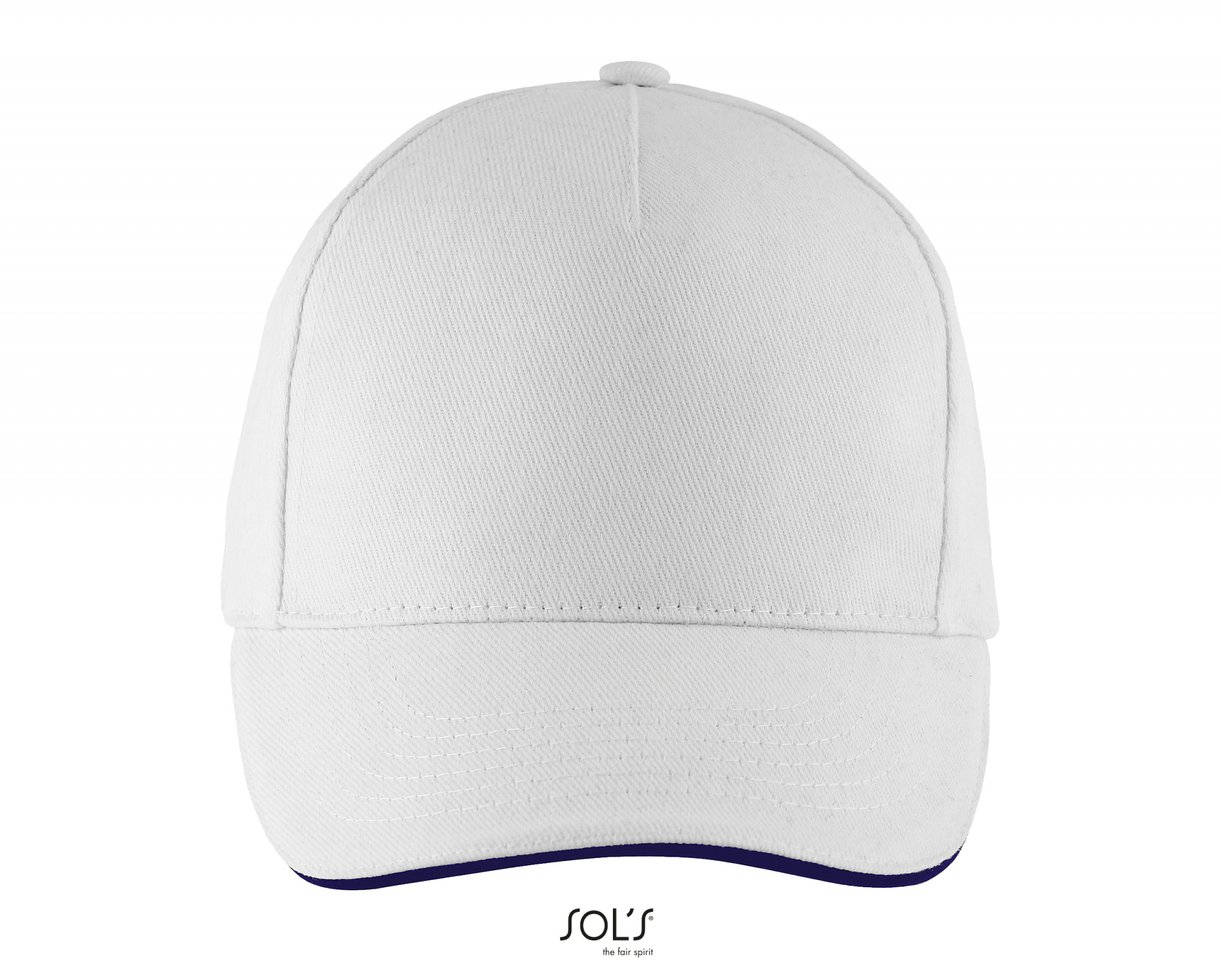 Бейсболка LONG BEACH, Белый/Кобальт-0