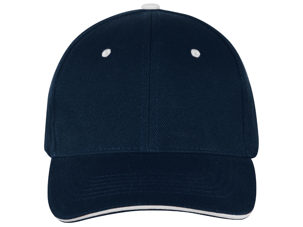 Бейсболка New Castle 6-ти панельная, т синий/белый-4