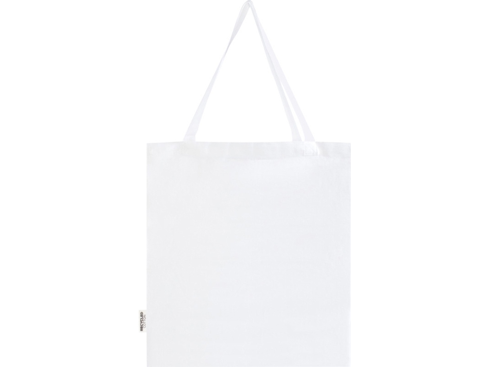 Madras эко- сумка с ластовицей из переработанного хлопка, сертифицированного согласно GRS, плотностью 140 г/м² - Белый-2