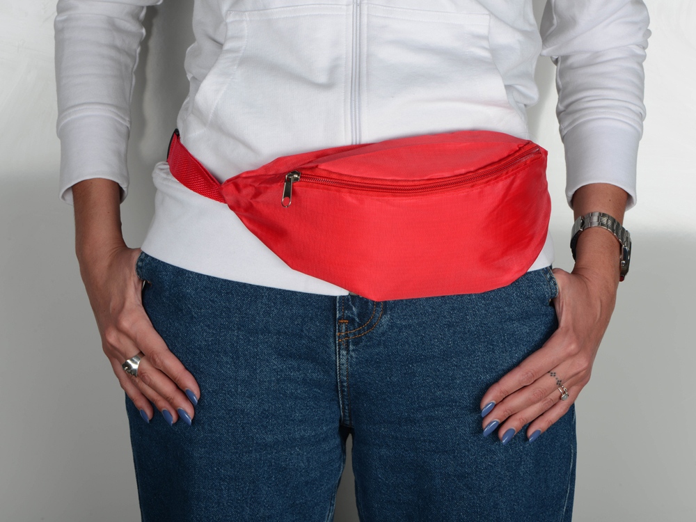 Сумка на пояс Freedom, красный 199C (сумка), 711C (ремень)-7