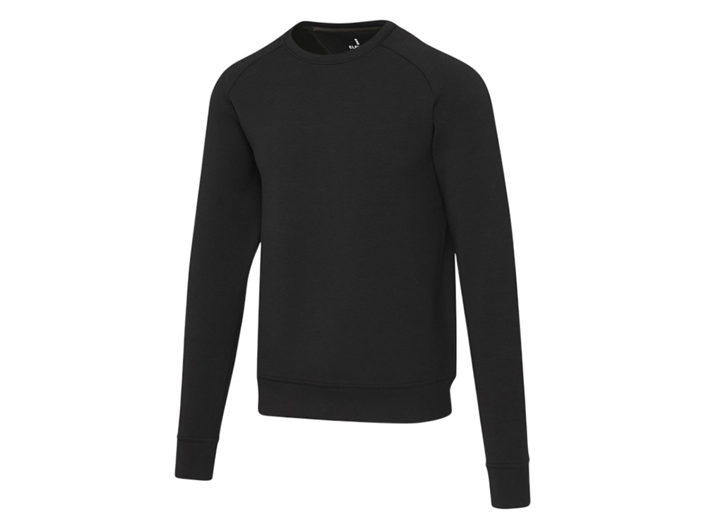 Yukon унисекс интерлок спортивный свитер с круглым вырезом - Сплошной черный-0