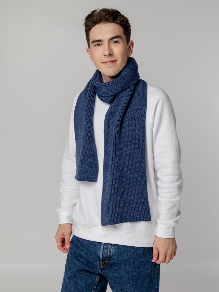 Шарф Tommi, синий меланж-2