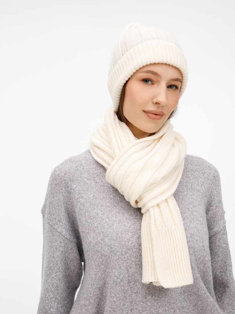 Шарф Bellish, белый (ванильный)-3