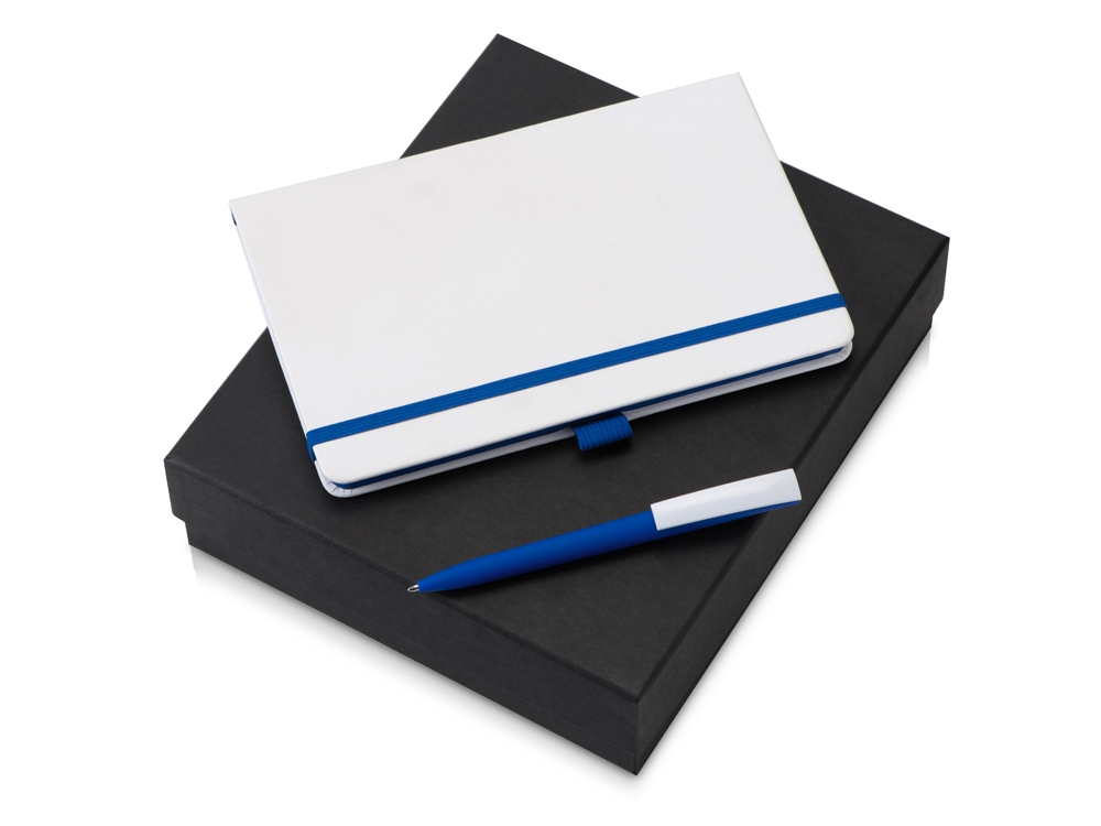 Подарочный набор Jacque 2.0. с ручкой и блокнотом, синий-0