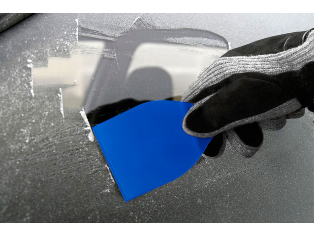 Скребок для льда Chilly 2.0 из переработанного ПЭТ, ярко-синий-2