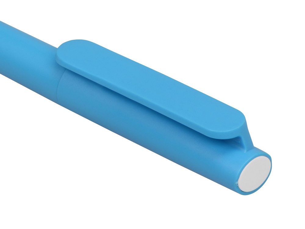 Ручка пластиковая шариковая Umbo, голубой/белый-3