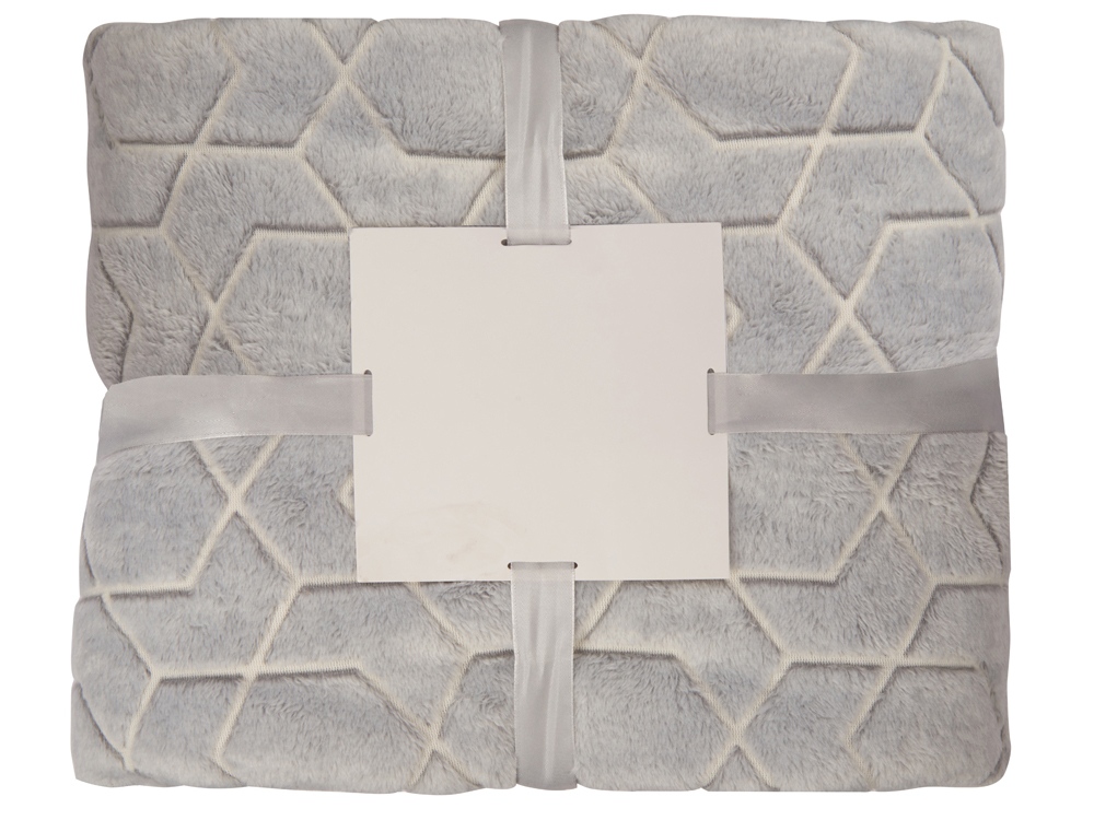 Светящийся в темноте плед Lattice серый-5