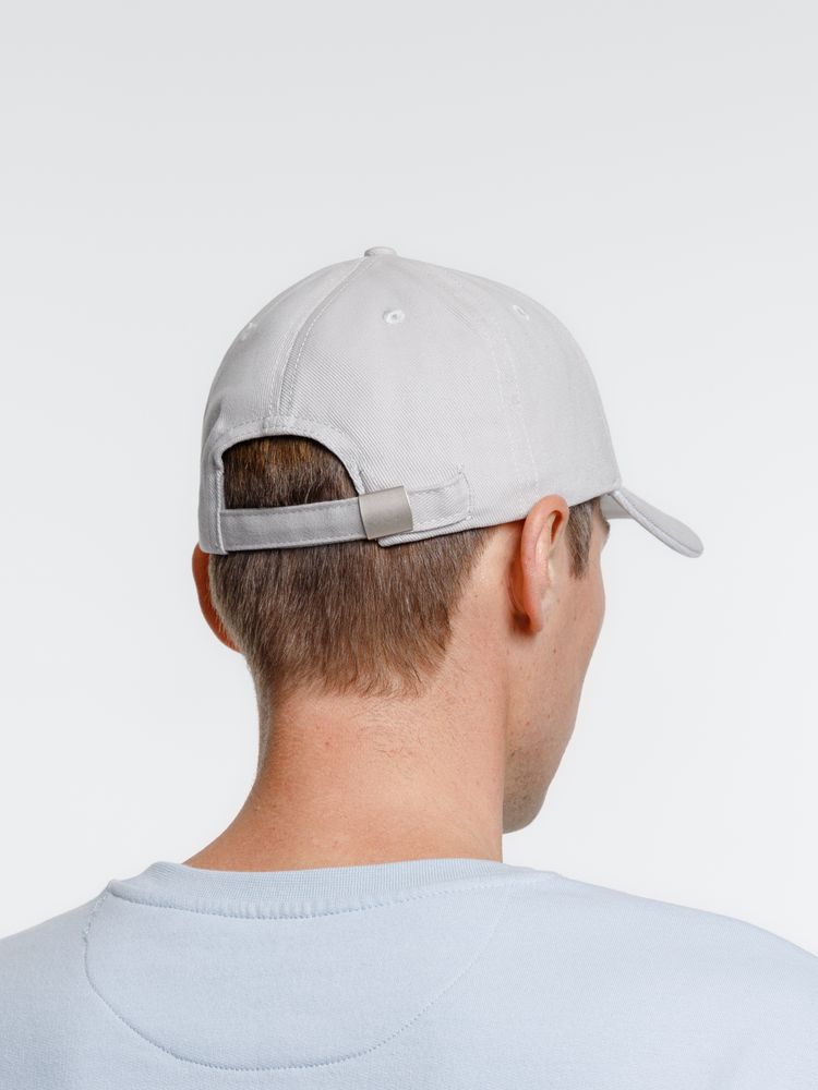 Бейсболка Spiker, серая с белым-7