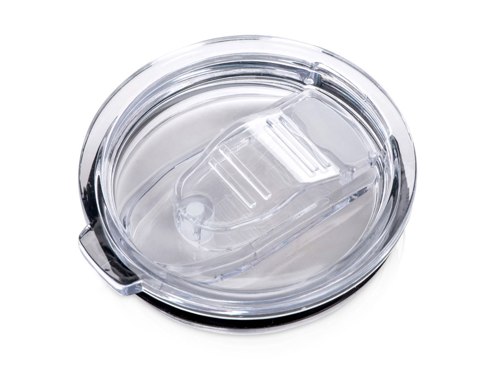 Кружка стальная Alaska с крышкой слайдером, powder coating, черный-4