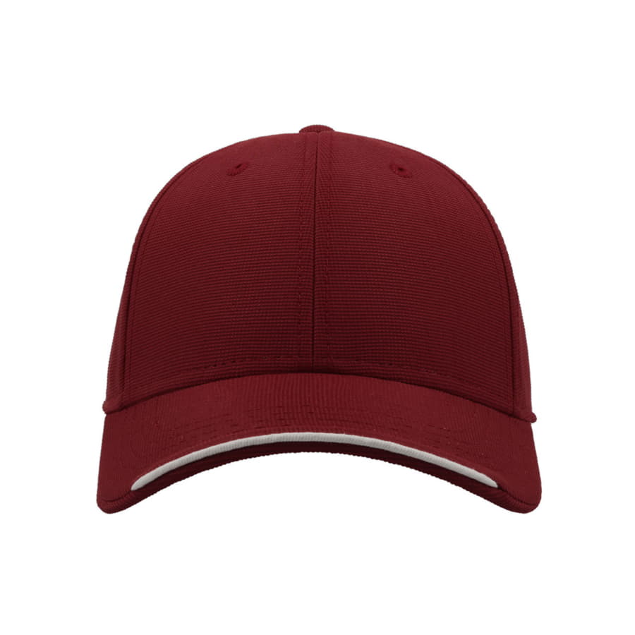 Бейсболка ESTORIL-S, 6 клиньев, застежка на липучке, бордовый-5