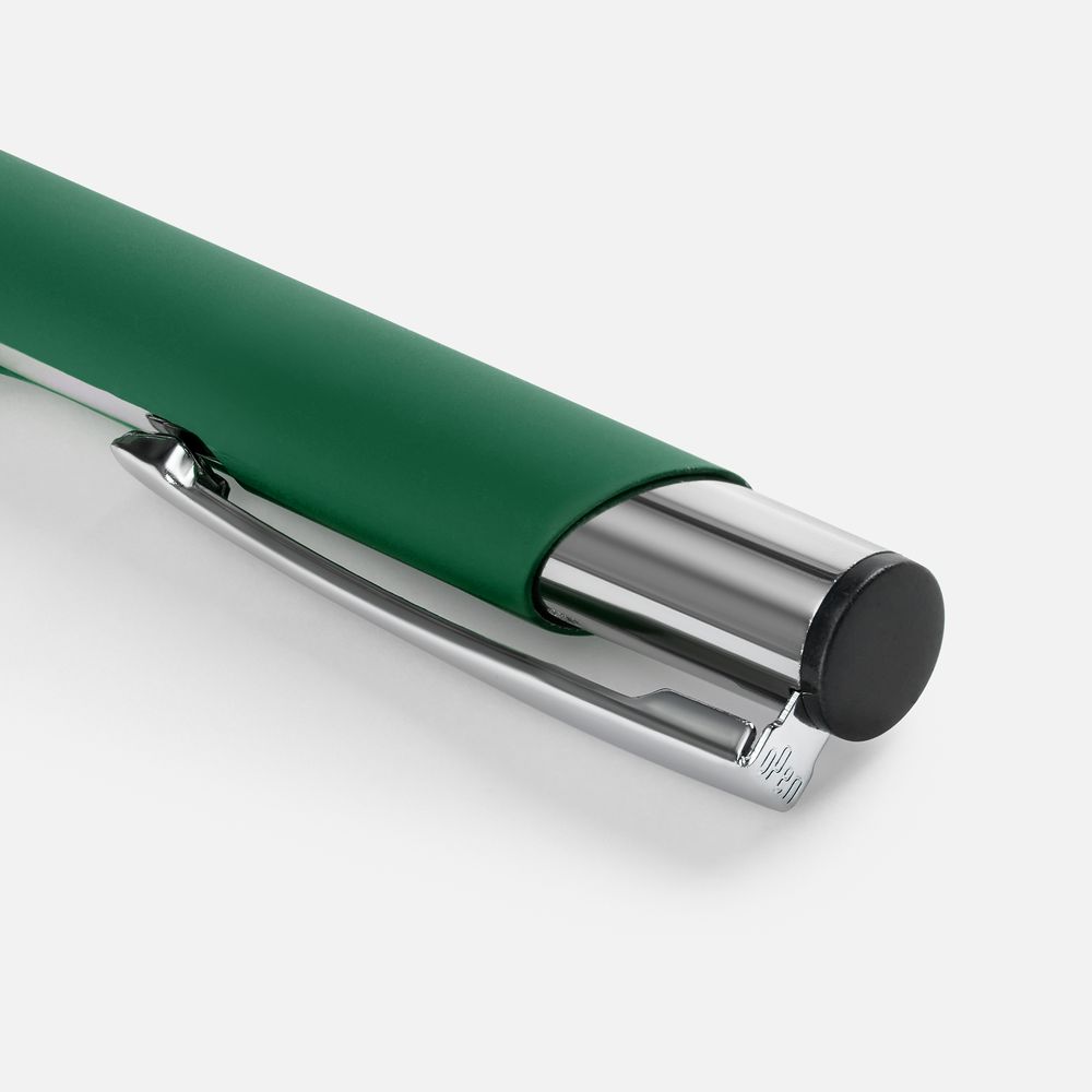 Ручка шариковая Keskus Soft Touch, зеленая-2