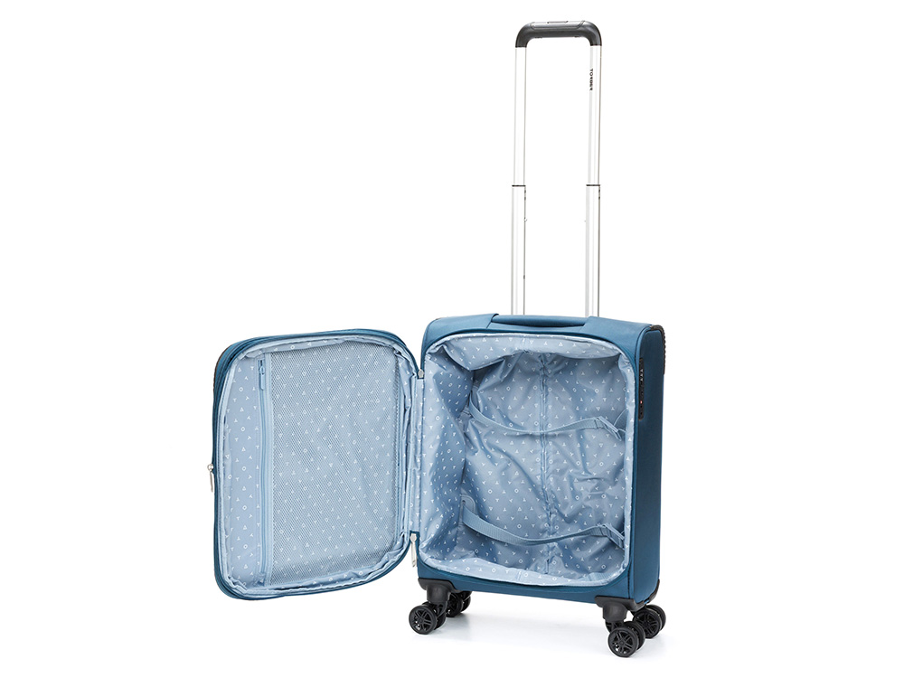 Чемодан TORBER ВИВИ, синий, полиэстер, 39 х 20 х 54 см, 36 л-5