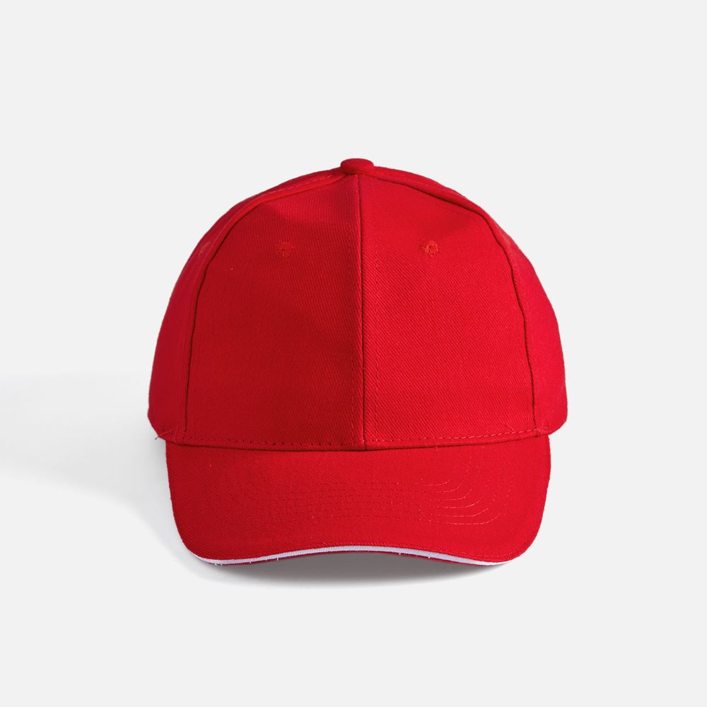 Бейсболка Buffalo, красная с белым-3