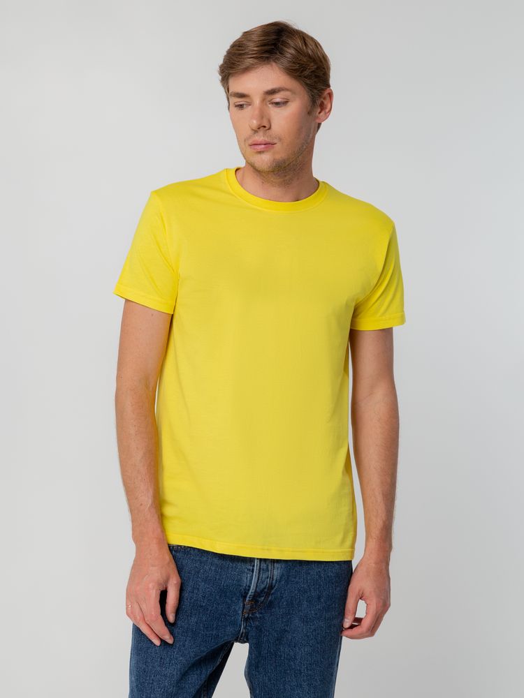 Футболка унисекс T-bolka 140, желтая-3