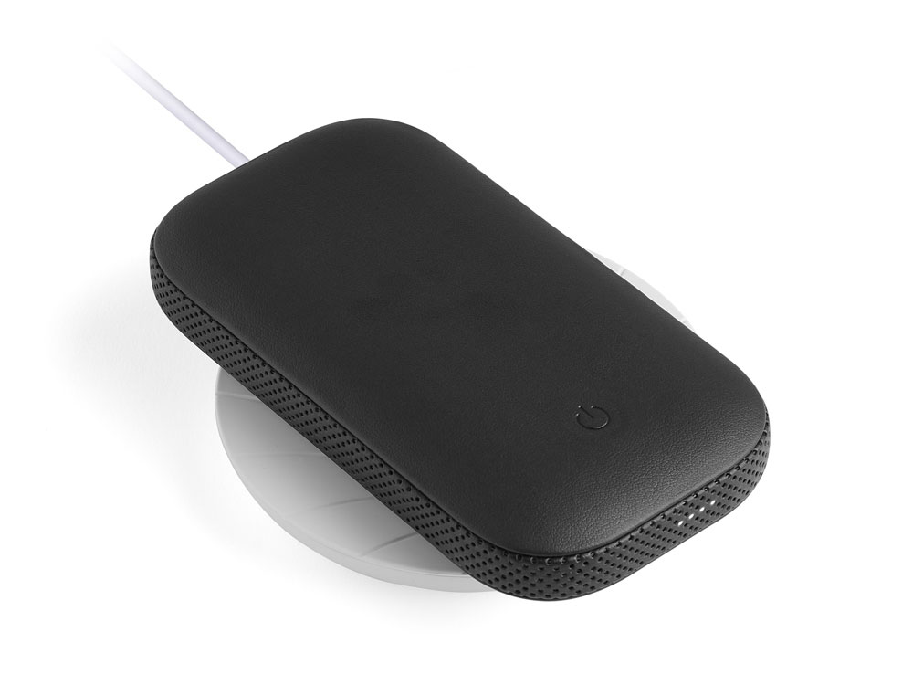 Внешний аккумулятор с беспроводной колонкой Powersound, черный-7