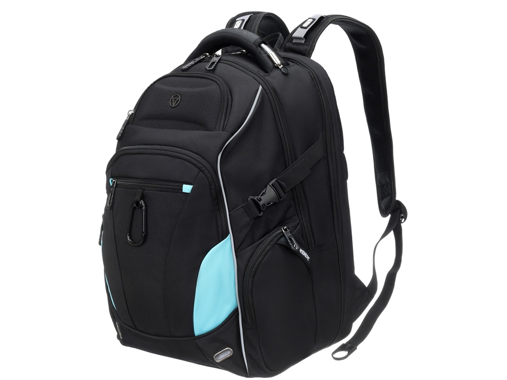 Рюкзак TORBER XPLOR с отделением для ноутбука 15, чёрный, полиэстер 900D, 34x22x46 см, 34л-1