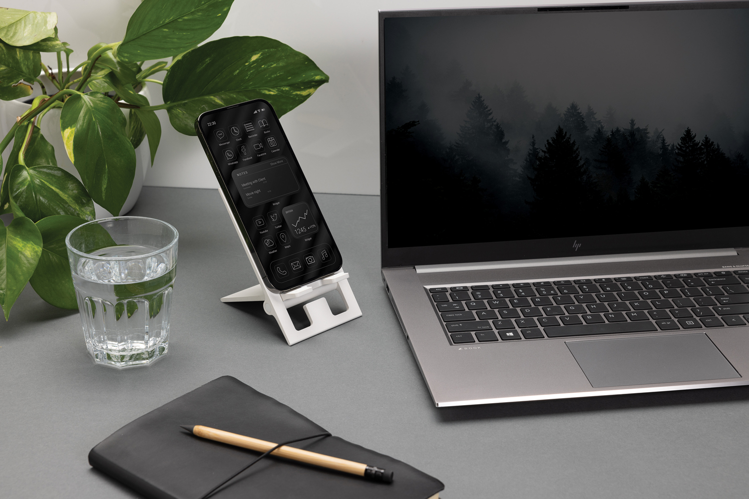 Складная подставка для телефона SnapStand из переработанного пластика RCS-5