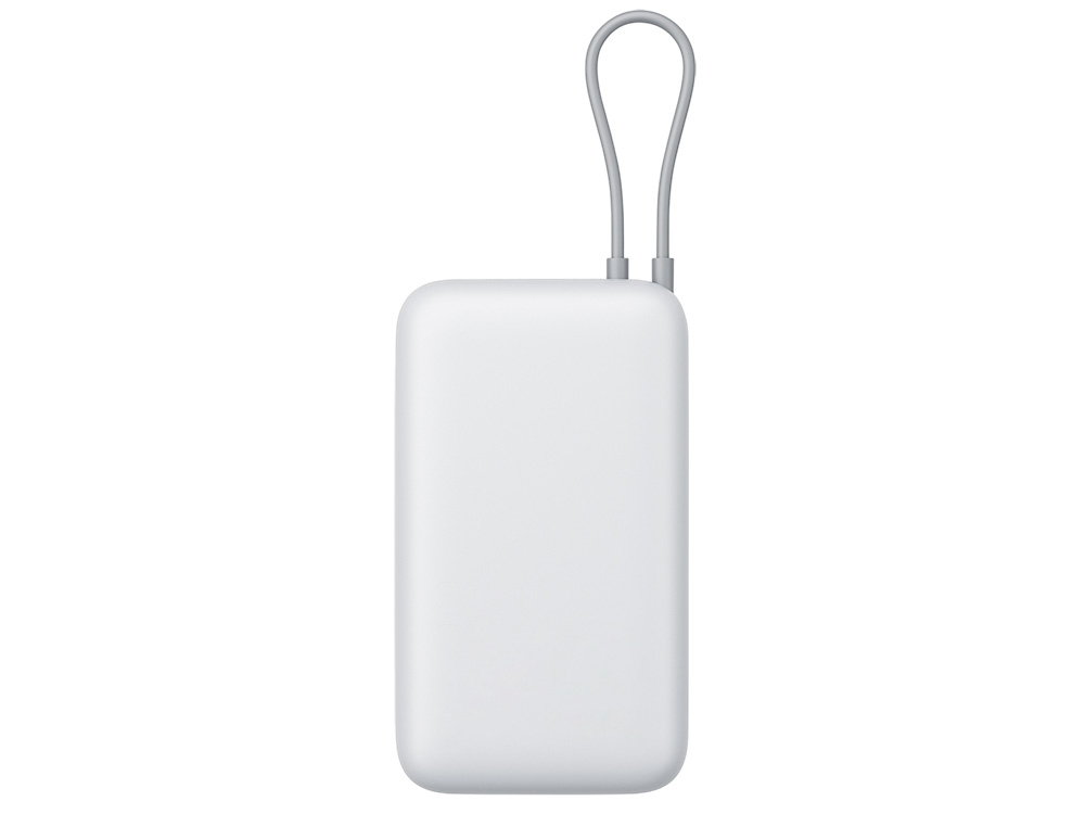 Внешний аккумулятор с встроенным кабелем Xiaomi Power Bank 20000mAh (Integrated Cable) GL Light Gray-3