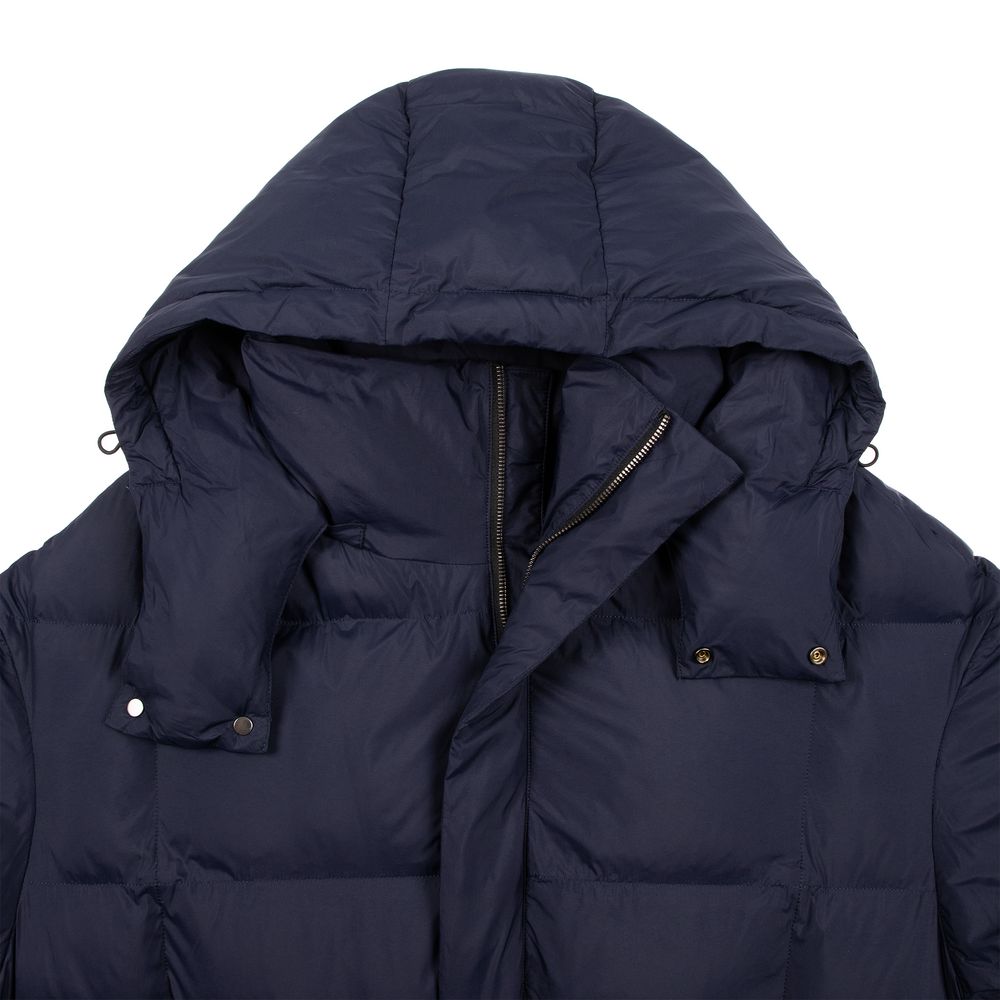 Пуховик унисекс Kapsula, темно-синий-4