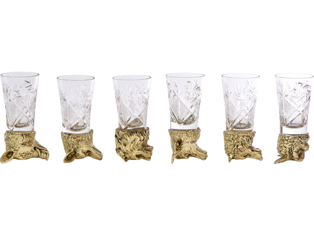 Подарочный набор Русская охота, темно-коричневый/молочный-4