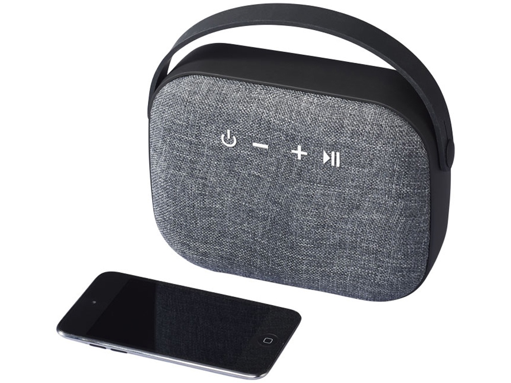 Динамик Bluetooth с тканым материалом, черный-4