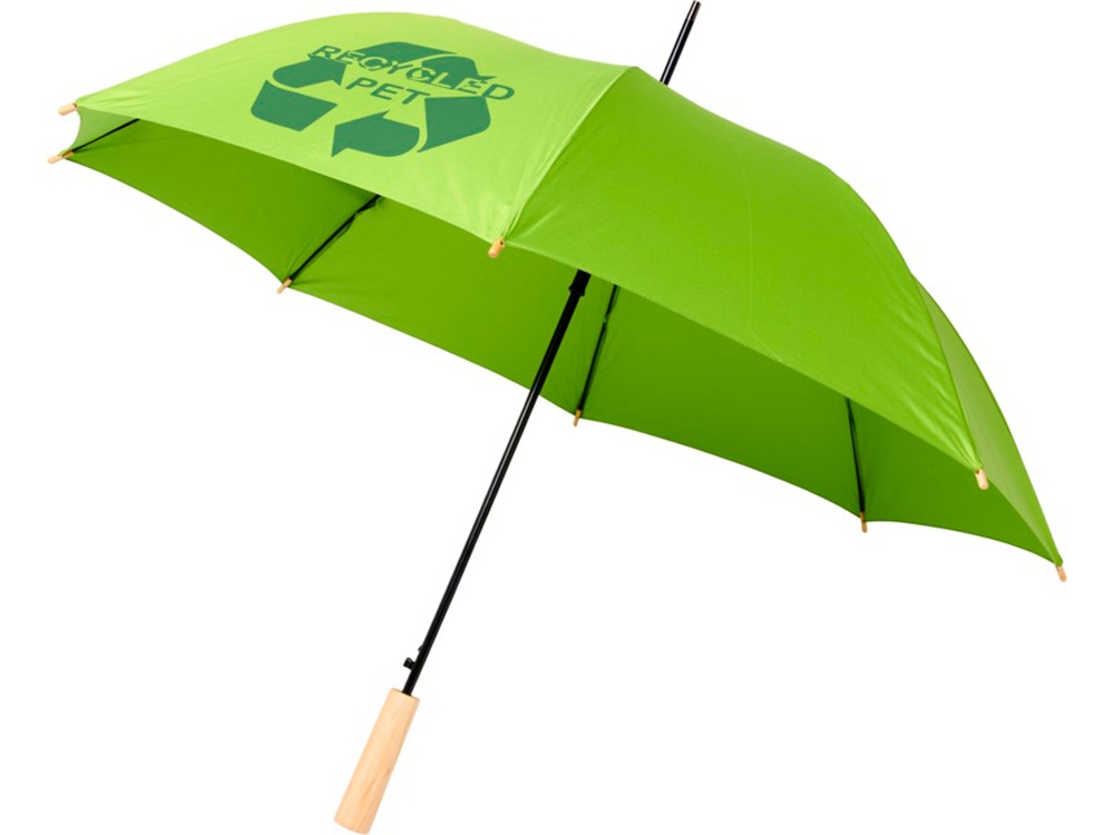23-дюймовый автоматический зонт Alina из переработанного ПЭТ-пластика, лайм-5