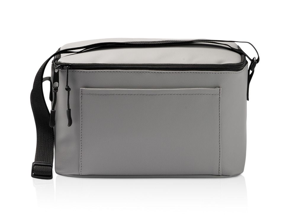 Сумка-холодильник из искусственной кожи с регулируемыми ручками Дэнвер (DENVER), серый-0