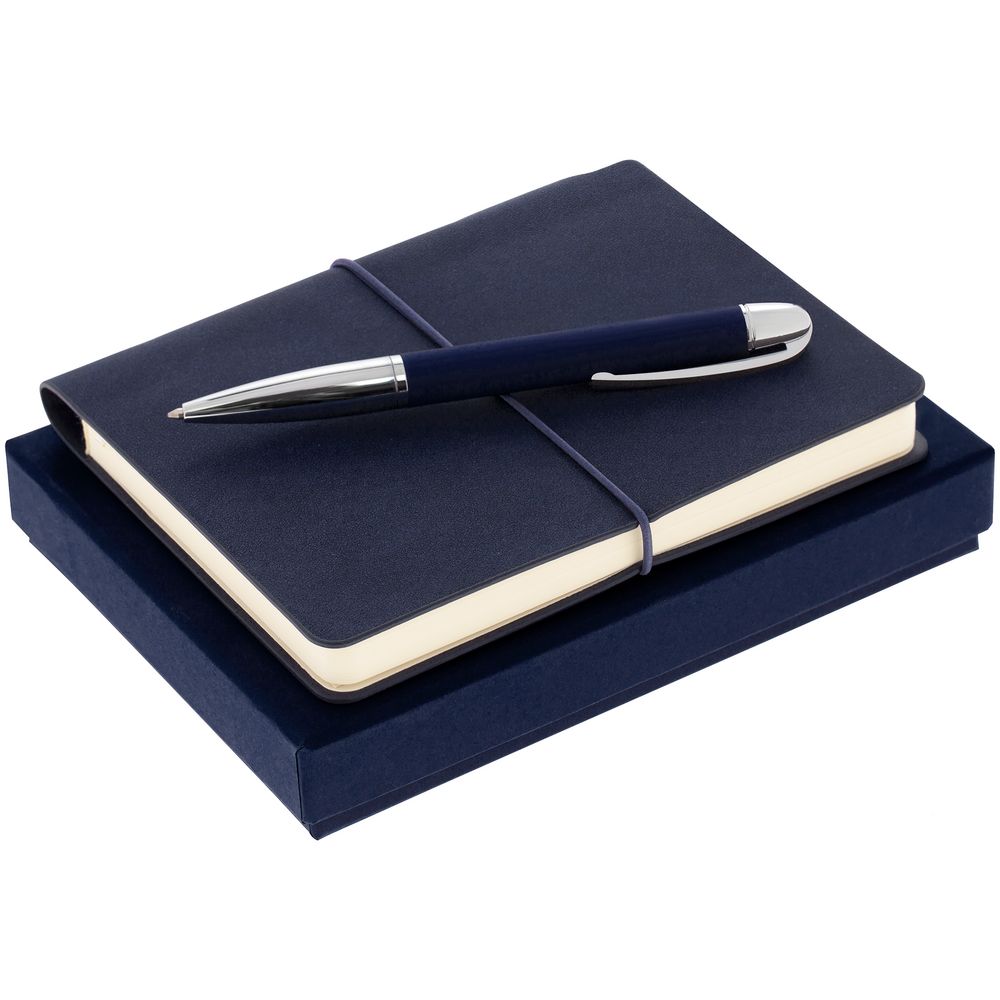 Набор Business Diary Mini, синий-0