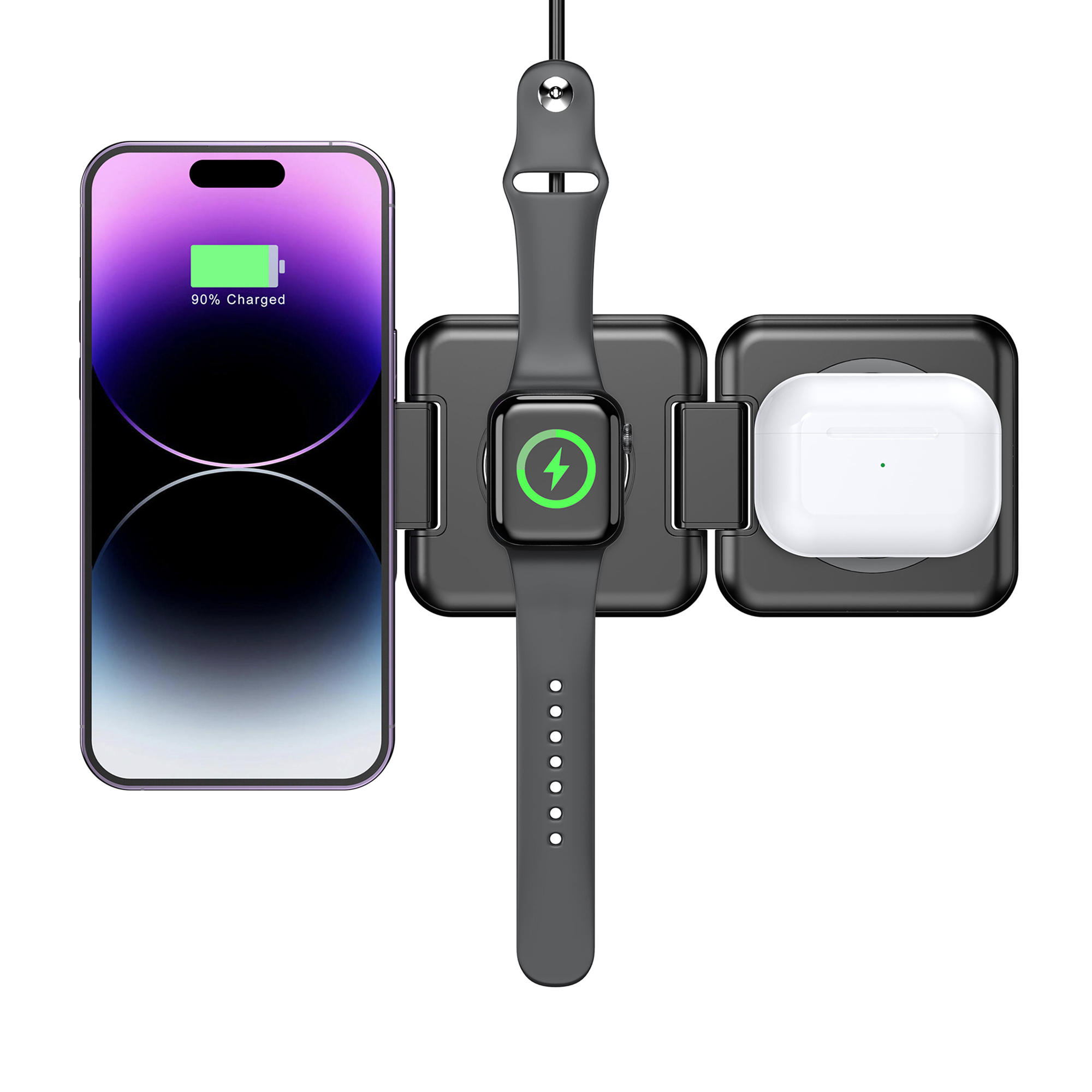 Складная беспроводная (15W) зарядная станция "Flip" с MagSafe-8