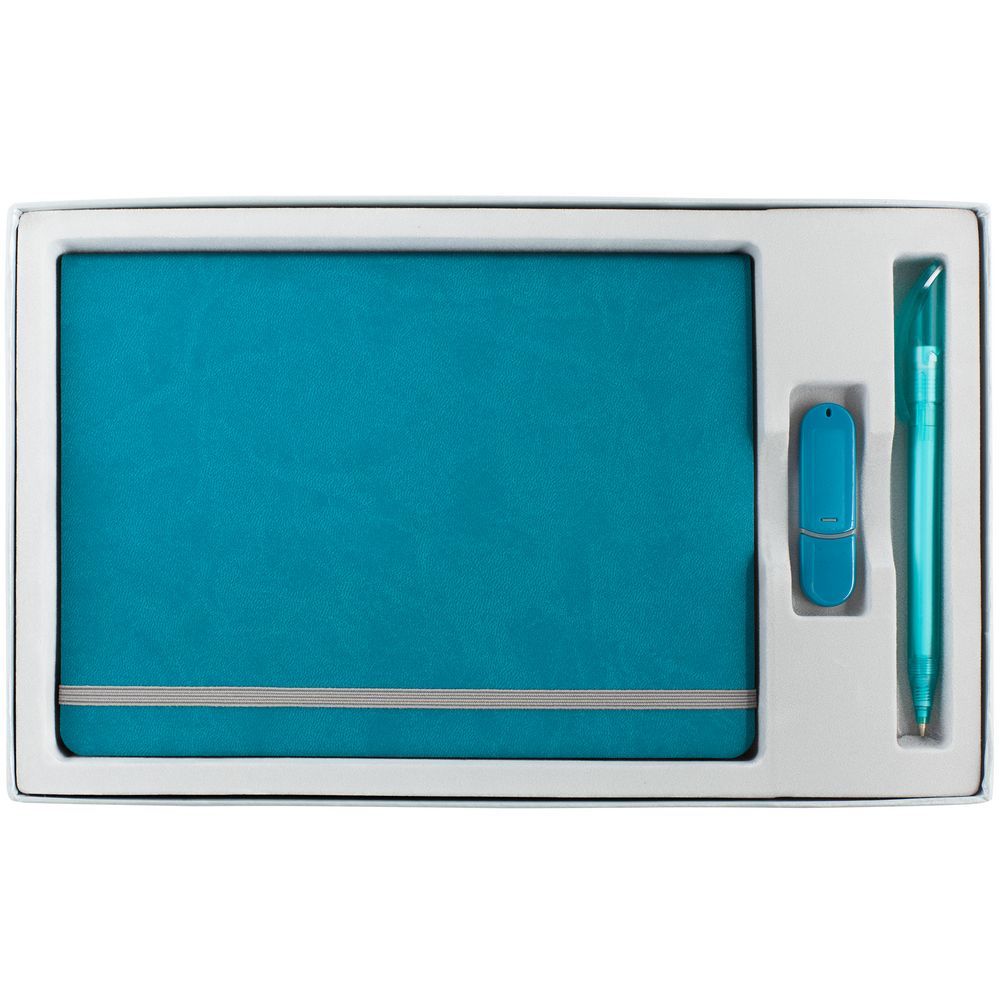 Коробка In Form с ложементом под ежедневник, флешку, ручку, ver. 2, серая-1