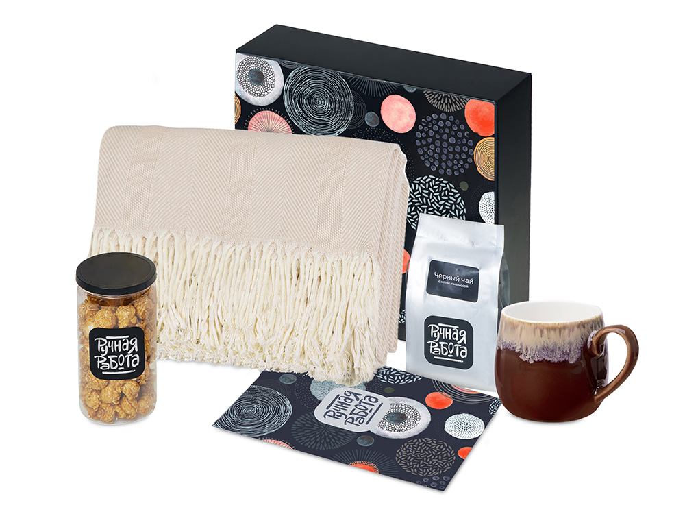 Подарочный набор Re:y. Haven  с пледом, кружкой и чаем-0